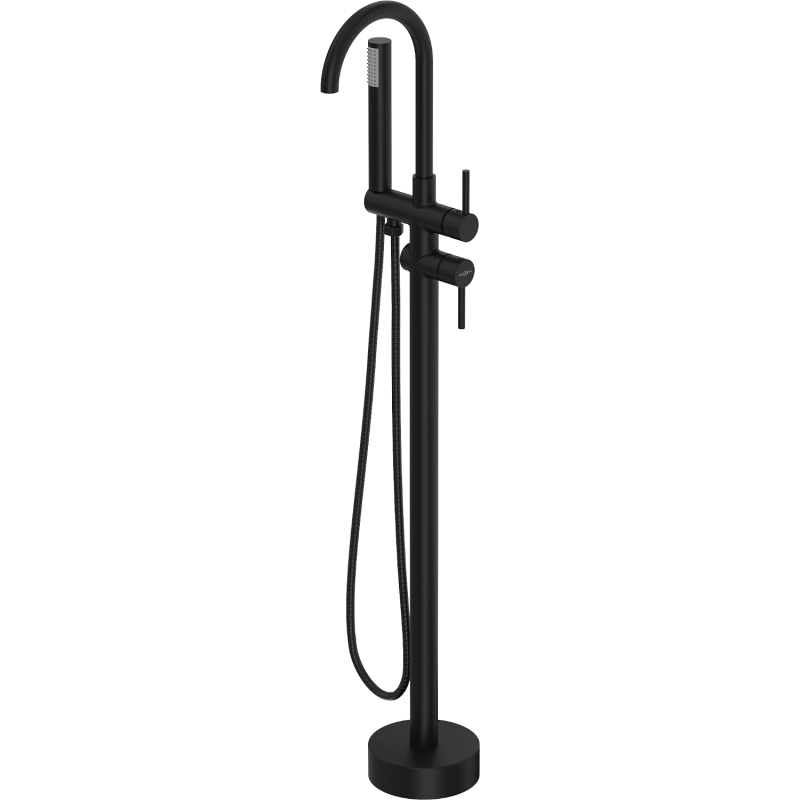 Mexen Alma freistehende Badewannenarmatur, schwarz - 75033-70