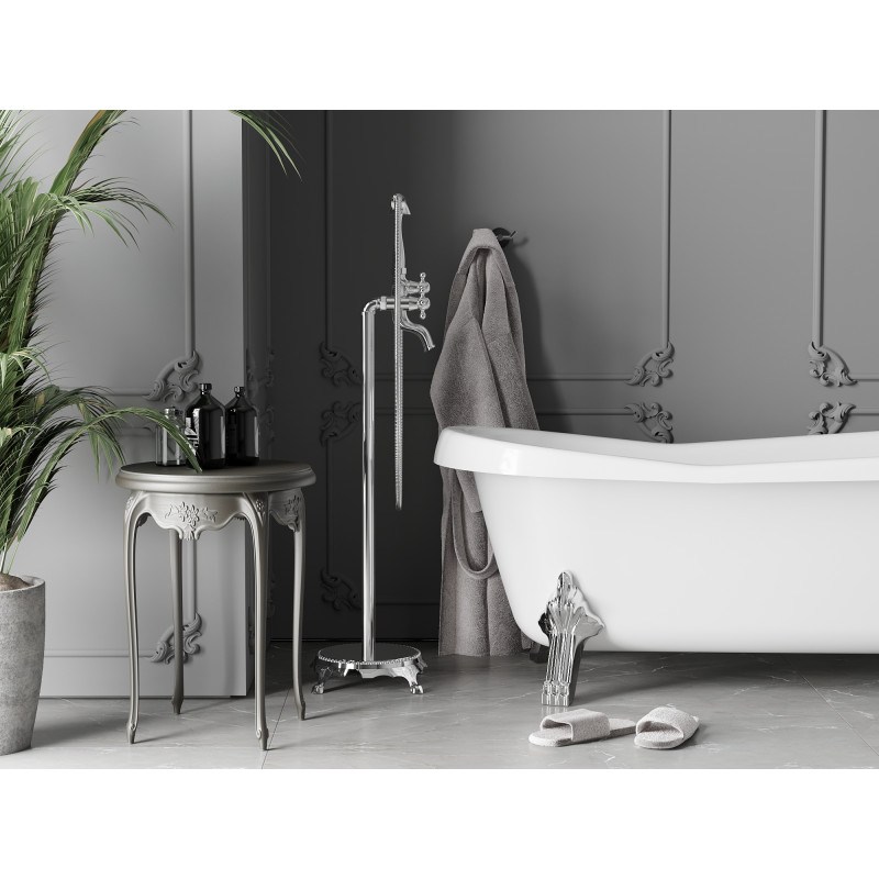 Mexen Retro freistehende Badewannenarmatur, Chrom - 75933-00