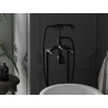 Mexen Retro freistehende Badewannenarmatur, schwarz - 75933-70