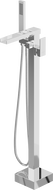Mexen Algar freistehende Badewannenarmatur, Chrom - 75733-00