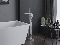 Mexen Algar freistehende Badewannenarmatur, Chrom - 75733-00