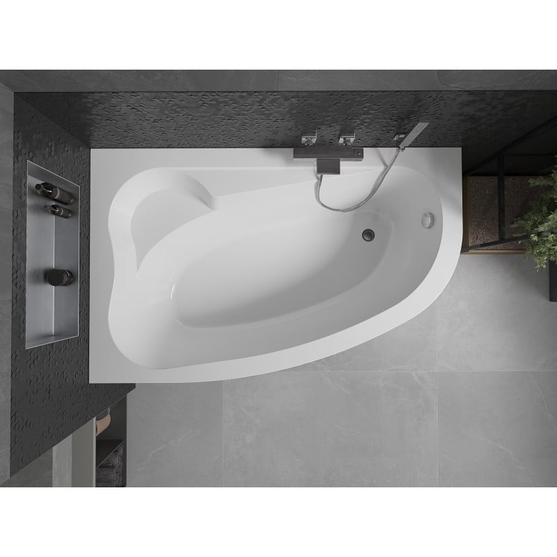 Mexen Westa Eckbadewanne links 160 x 100 cm, weiß - 560116010001