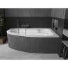 Mexen Westa rechte Eckbadewanne 160 x 100 cm, weiß - 560116010002