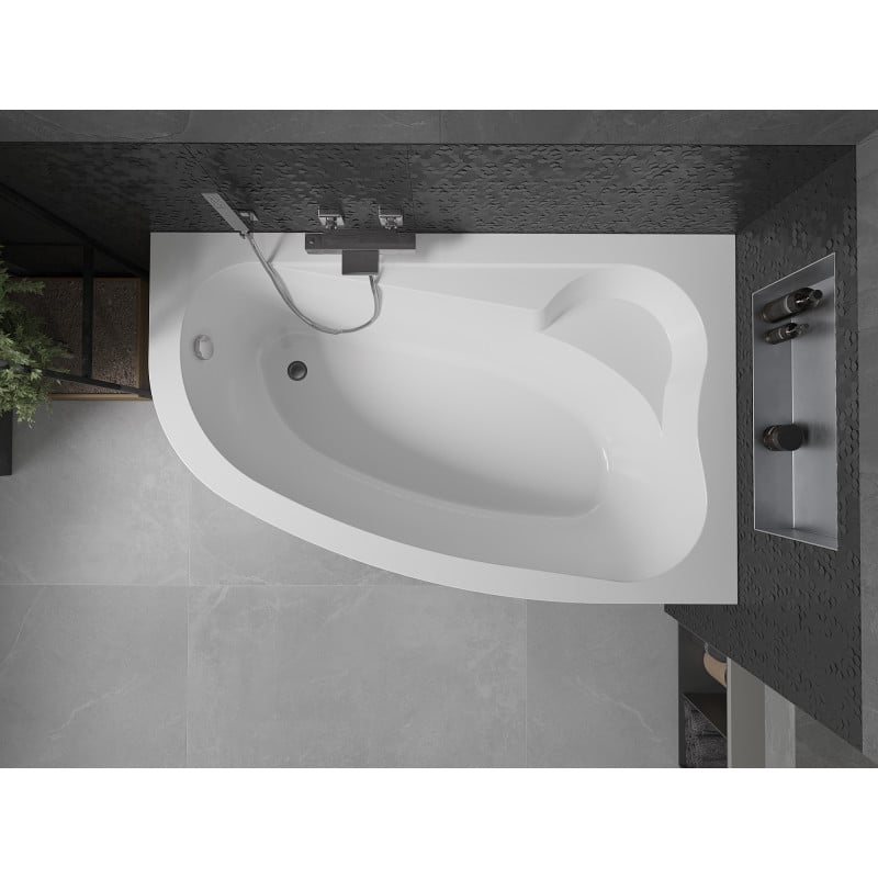 Mexen Westa Eckbadewanne rechts 160 x 100 cm, weiß - 560116010002
