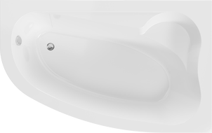 Mexen Westa rechte Eckbadewanne 160 x 100 cm, weiß - 560116010002