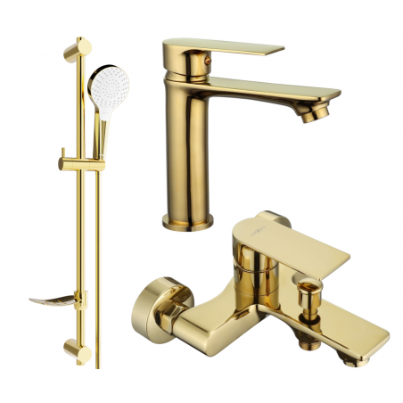 Mexen Royo DF05 Badewannenset, gold - 72203DF05-50