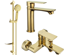 Mexen Royo DF40 Badewannen-Set, golden - 72203DF40-50