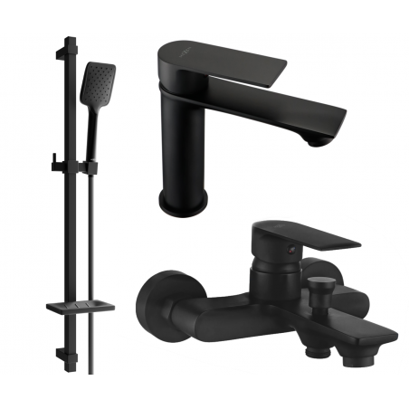 Mexen Royo DQ62 Badeset, Schwarz - 72203DQ62-70