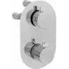Mexen Kai Thermostat-Badewannen-Duscharmatur 3-fach, Chrom - 77602-00