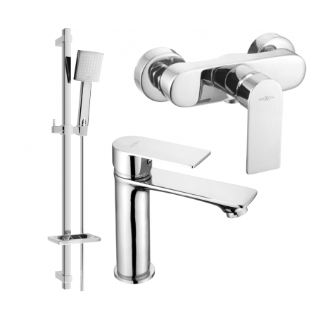 Mexen Royo DQ45 Duschset, Chrom - 72204DQ45-00