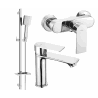 Mexen Royo DQ45 Duschset, Chrom - 72204DQ45-00