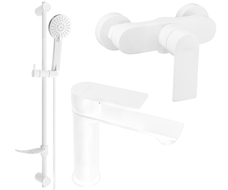 Mexen Royo DF05 Duschset, weiß - 72204DF05-20