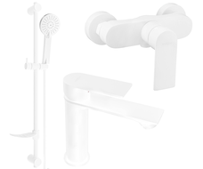 Mexen Royo DF40 Duschset, weiß - 72204DF40-20