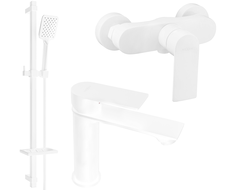 Mexen Royo DQ62 Duschset, weiß - 72204DQ62-20