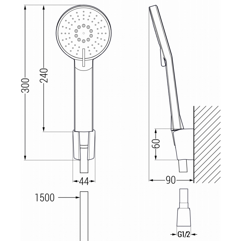 Mexen Royo R40 Wannensatz, Chrom - 72203R40-00