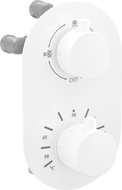 Mexen Kai thermostatische 3-Wege-Badewannen- und Duscharmatur, weiß - 77602-20