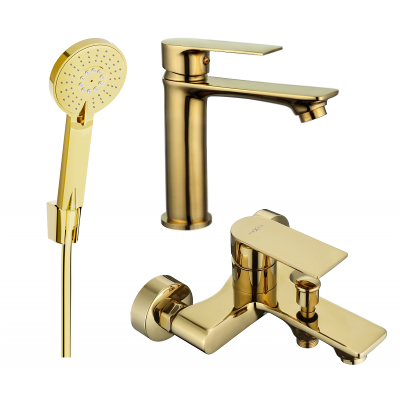 Mexen Royo R40 Badewannen-Set, gold - 72203R40-50