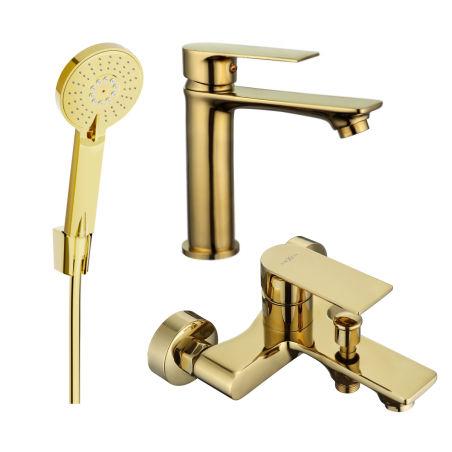 Mexen Royo R40 Badewannen-Set, gold - 72203R40-50