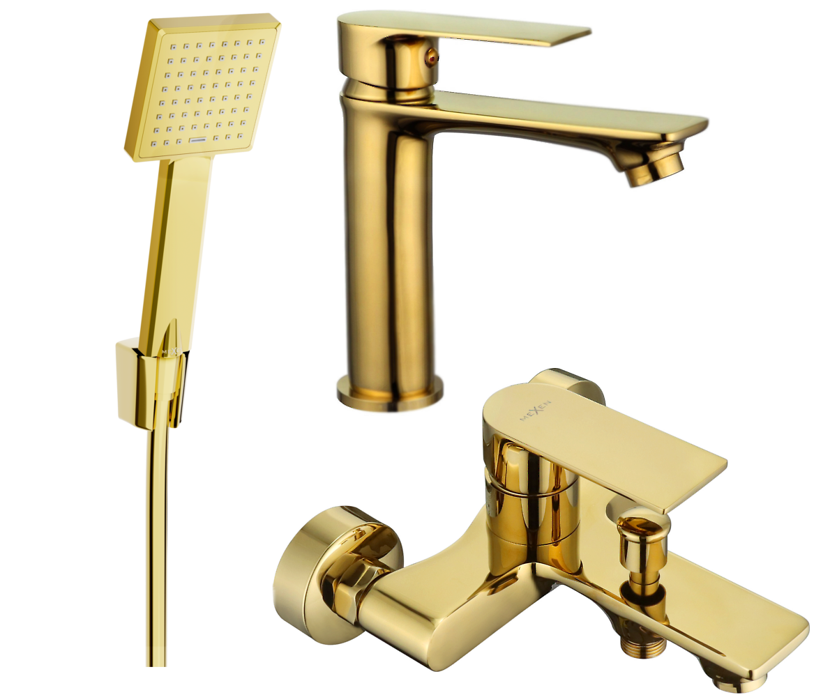 Mexen Royo R45 Badewannenset, Gold - 72203R45-50