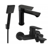 Mexen Royo R45 Badezimmerset, schwarz - 72203R45-70