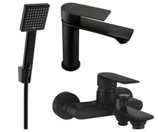 Mexen Royo R45 Badezimmerset, schwarz - 72203R45-70