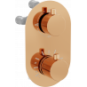 Mexen Kai thermostatische 3-Wege-Bad-Duscharmatur, Roségold - 77602-60