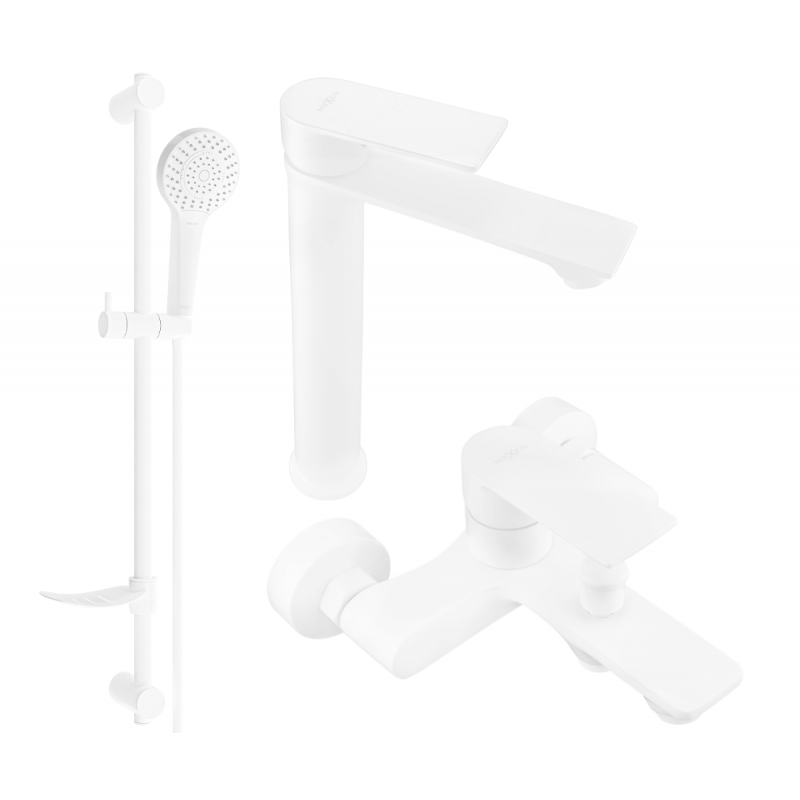 Mexen Royo DF05 Badewannenset, weiß - 72213DF05-20