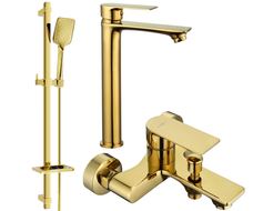 Mexen Royo DQ62 Badezimmerset, gold - 72213DQ62-50