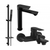 Mexen Royo DQ72 Wannenset, schwarz - 72213DQ72-70