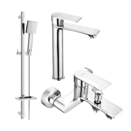 Mexen Royo DQ45 Badewannenset, Chrom - 72213DQ45-00