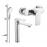 Mexen Royo DF05 Duschset, Chrom - 72214DF05-00