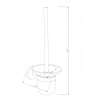 Mexen Loft Toilettenbürste, schwarz - 7012650-70