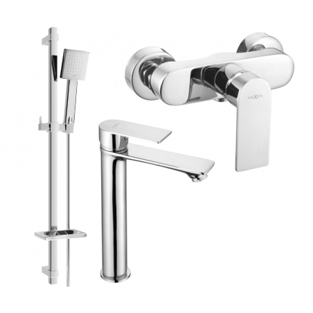 Mexen Royo DQ45 Duschset, Chrom - 72214DQ45-00