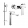 Mexen Royo DQ45 Duschset, Chrom - 72214DQ45-00