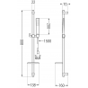 Mexen Royo DQ72 Duschset, Chrom - 72214DQ72-00