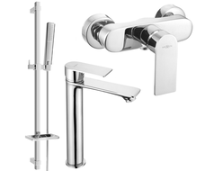 Mexen Royo DQ72 Duschset, Chrom - 72214DQ72-00
