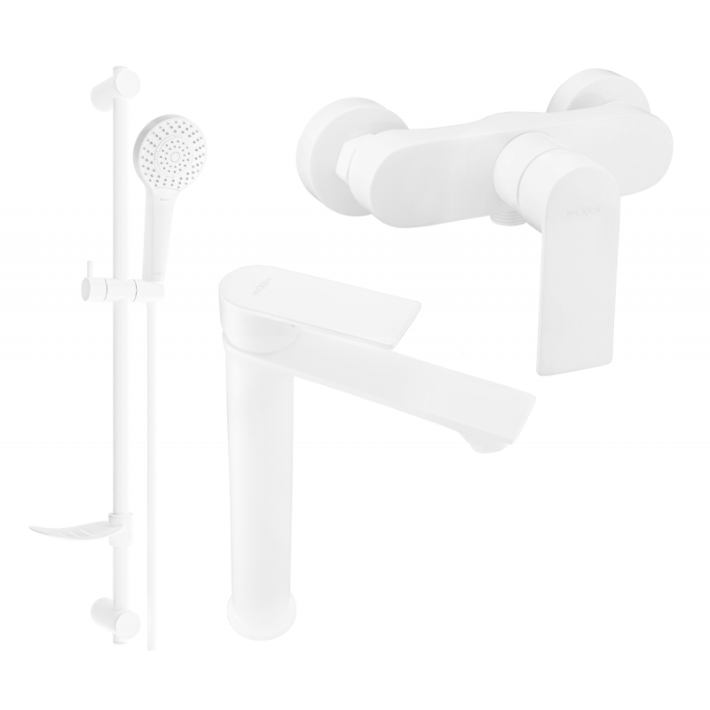 Mexen Royo DF05 Duschset, weiß - 72214DF05-20