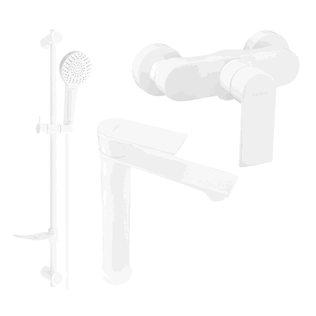 Mexen Royo DF05 Duschset, weiß - 72214DF05-20