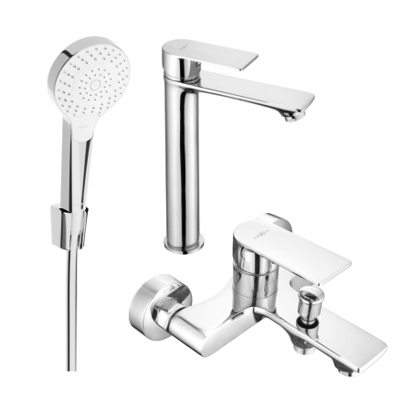 Mexen Royo R05 Badezimmerset, Chrom - 72213R05-00