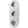 Mexen Kai thermostatische Wannen-Duscharmatur 3-Wege, Chrom - 77603-00