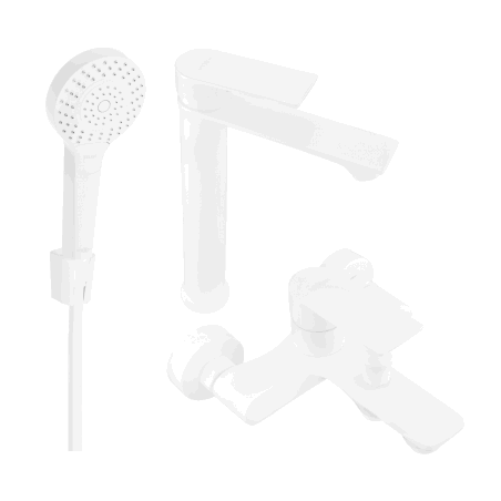 Mexen Royo R05 Badewannenset, weiß - 72213R05-20