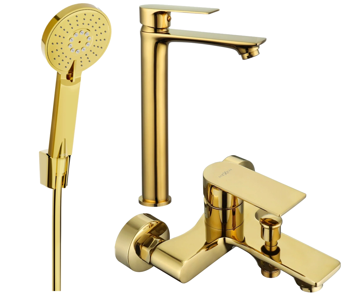 Mexen Royo R40 Badewannenset, Gold - 72213R40-50