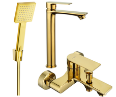 Mexen Royo R45 Badewannen-Set, gold - 72213R45-50
