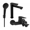Mexen Royo R05 Badewannenset, schwarz - 72213R05-70