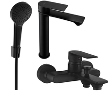 Mexen Royo R05 Badewannenset, schwarz - 72213R05-70