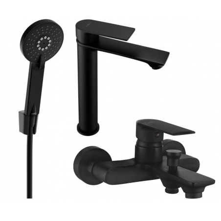 Mexen Royo R40 Wannen-Set, schwarz - 72213R40-70