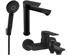 Mexen Royo R40 Wannen-Set, schwarz - 72213R40-70