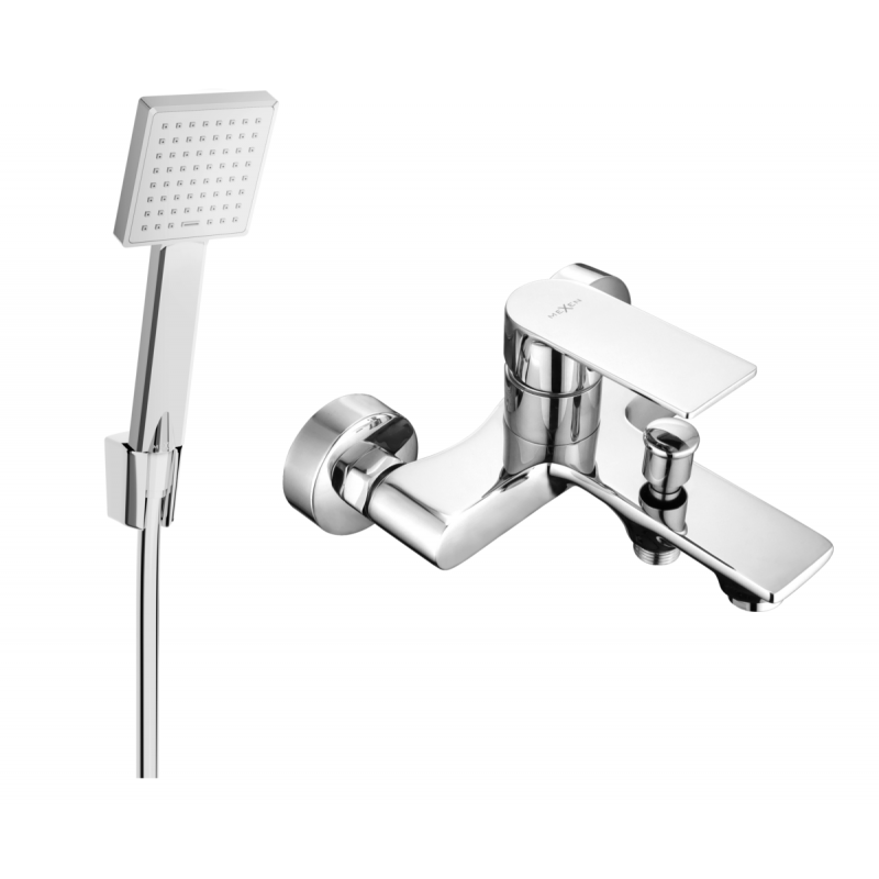 Mexen Royo R45 Badewannenarmatur mit Duschset, Chrom - 7223R45-00