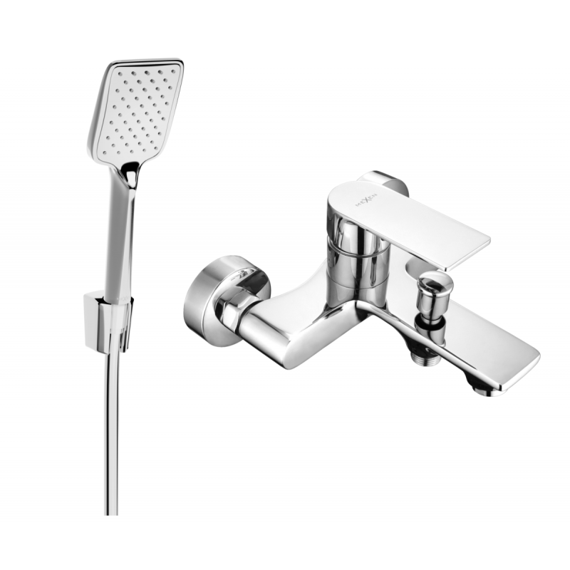 Mexen Royo R62 Badewannenarmatur mit Duschset, Chrom - 7223R62-00