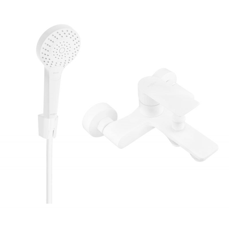 Mexen Royo R05 Badewannenarmatur mit Duschset, weiß - 7223R05-20